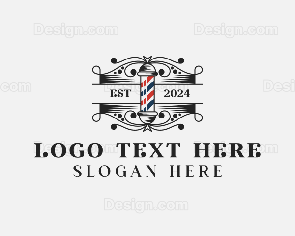 Barbershop Grooming Barber Logo