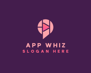 Video Chat App  logo design