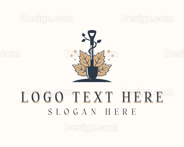 Landscaping Garden Shovel Logo