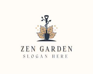 Landscaping Garden Shovel logo design