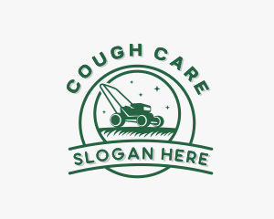 Lawn Care Landscaping Mower logo design