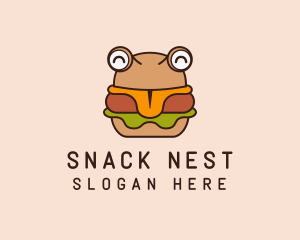 Burger Sandwich Snack logo design