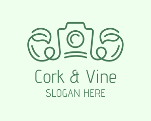 Vine Leaf Camera logo design