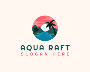 Tropical Island Resort logo design