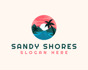 Tropical Island Resort logo design