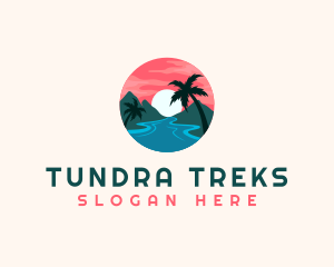 Tropical Island Resort logo design