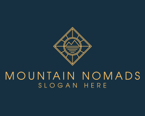 Traveler Mountain Valley logo design