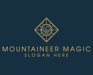 Traveler Mountain Valley logo design