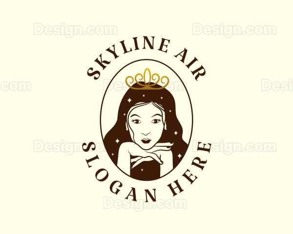 Elegant Beauty Queen Logo