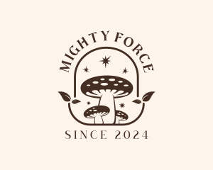 Herbal Mushroom Fungus Logo