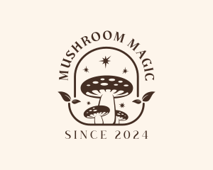 Herbal Mushroom Fungus logo design