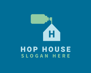 House Dispenser Cleaning logo design