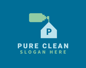 House Dispenser Cleaning logo design