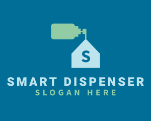 House Dispenser Cleaning logo design