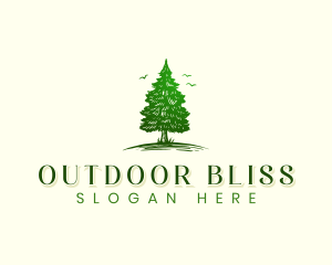 Agricultural Pine Tree logo design