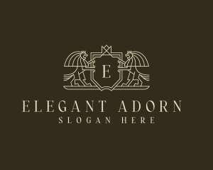 Elegant Lion Fashion logo design