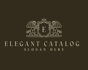 Elegant Lion Fashion logo design