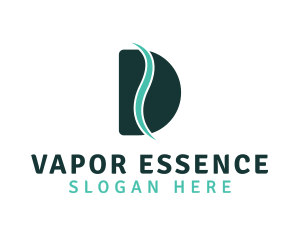 Green Vapor D logo