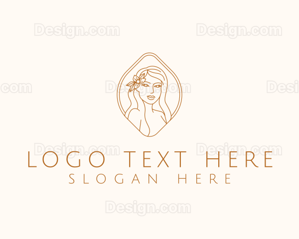 Woman Natural Beauty Logo