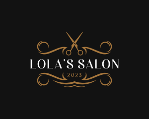 Elegant Salon Shears logo design