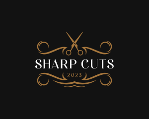 Elegant Salon Shears logo design