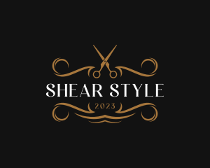 Elegant Salon Shears logo design