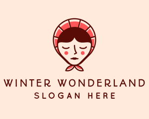 Matryoshka Woman Face logo