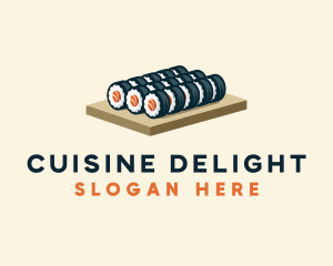 Sushi Roll Culinary logo design