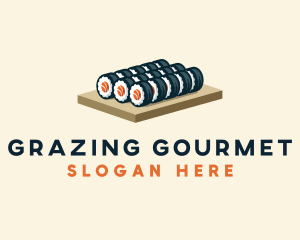 Sushi Roll Culinary logo design