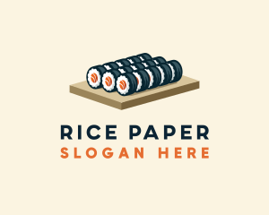 Sushi Roll Culinary logo design