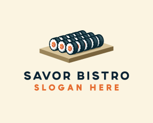 Sushi Roll Culinary logo design