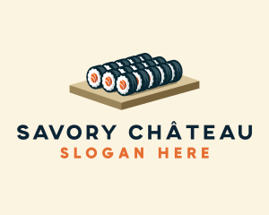 Sushi Roll Culinary logo design