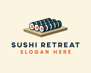 Sushi Roll Culinary logo design