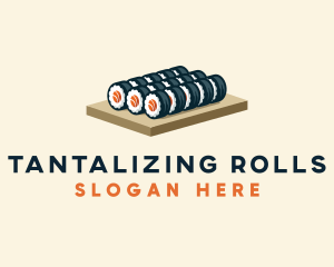 Sushi Roll Culinary logo design