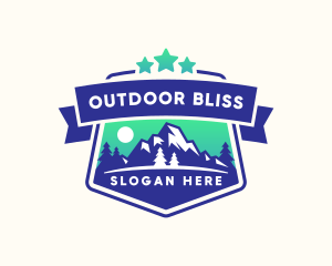 Forest Outdoor Mountain logo design