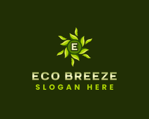 Eco Leaves Wellness logo design