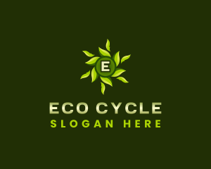 Eco Leaves Wellness logo design