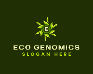 Eco Leaves Wellness logo design