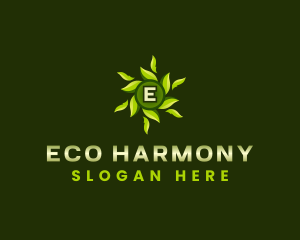 Eco Leaves Wellness logo design