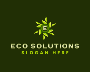 Eco Leaves Wellness logo design