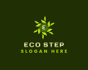 Eco Leaves Wellness logo design