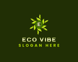 Eco Leaves Wellness logo design