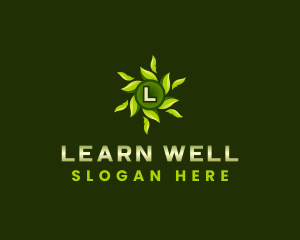 Eco Leaves Wellness logo design