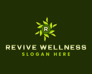 Eco Leaves Wellness logo design