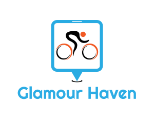 Bike Race Cyclist Logo