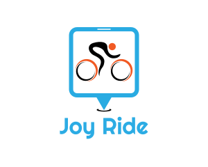 Bike Race Cyclist logo design