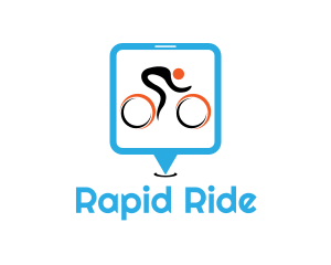 Bike Race Cyclist logo design