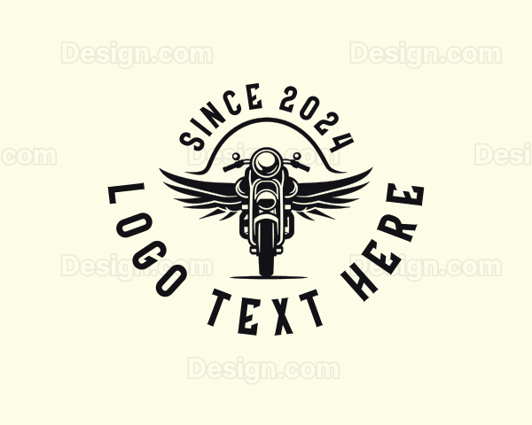 Motorcycle Wings Racing Logo