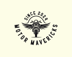 Motorcycle Wings Racing logo design