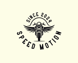 Motorcycle Wings Racing logo design